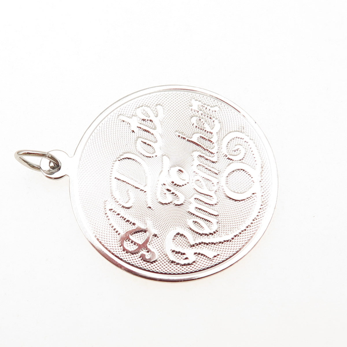 JAY POSON 925 Sterling Silver Vintage A Date To Remember Charm Pendant