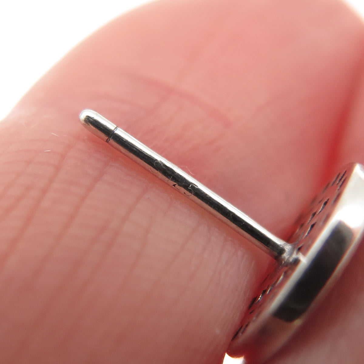 925 Sterling Silver Round-Cut C Z Mercedes Stud Earrings