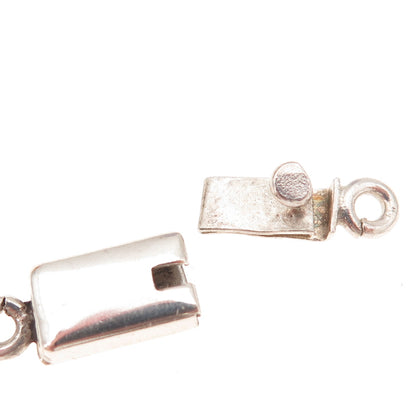 925 Sterling Silver Vintage Mexico Bracelet / Necklace Box Lock Clasp