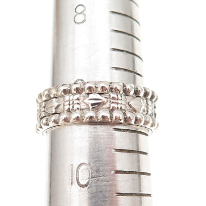 925 Sterling Silver Vintage Real Sleeping Beauty Turquoise Ring Size 9.5