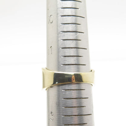 925 Sterling Silver Gold Plated Pave C Z Ring Size 12