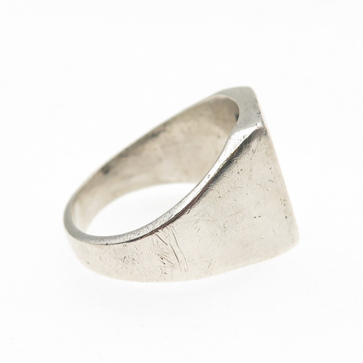 925 Sterling Silver Vintage Mexico Tree of Life Oxidized Ring Size 12