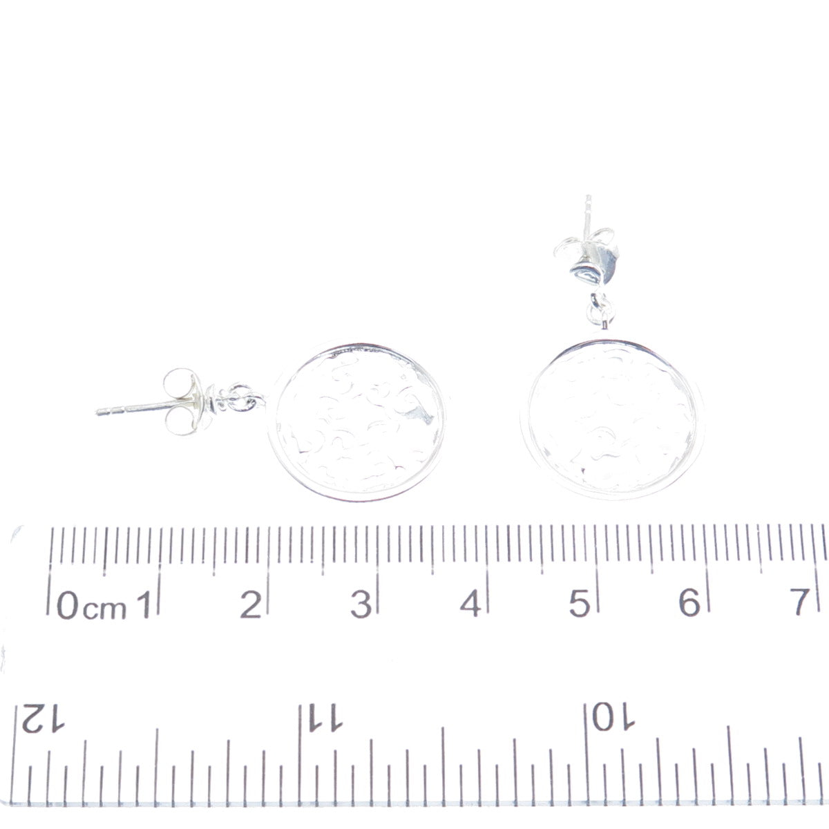 MWS Mark Wasserman Samara 925 Sterling Silver Vintage Ornate Dangle Earrings