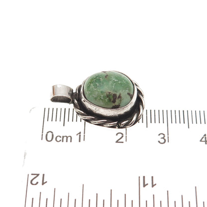 Old Pawn Sterling Silver Vintage Southwestern Royston Turquoise Charm Pendant
