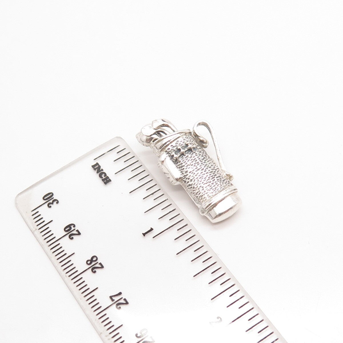 925 Sterling Silver Vintage Golf Clubs Slide Pendant