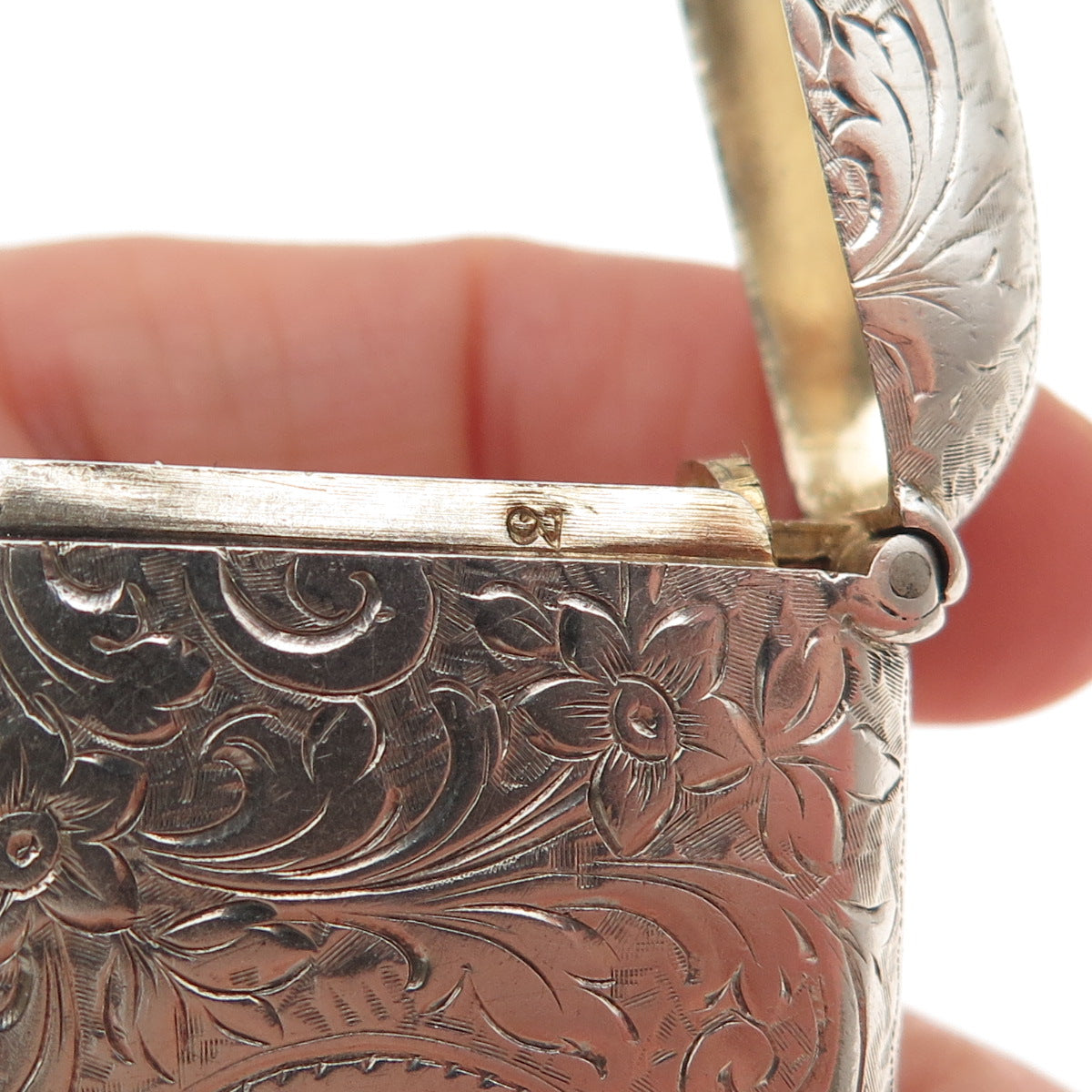 Robert Chandler 925 Sterling Silver Antique 1903 Birmingham Coin / Vesta Case