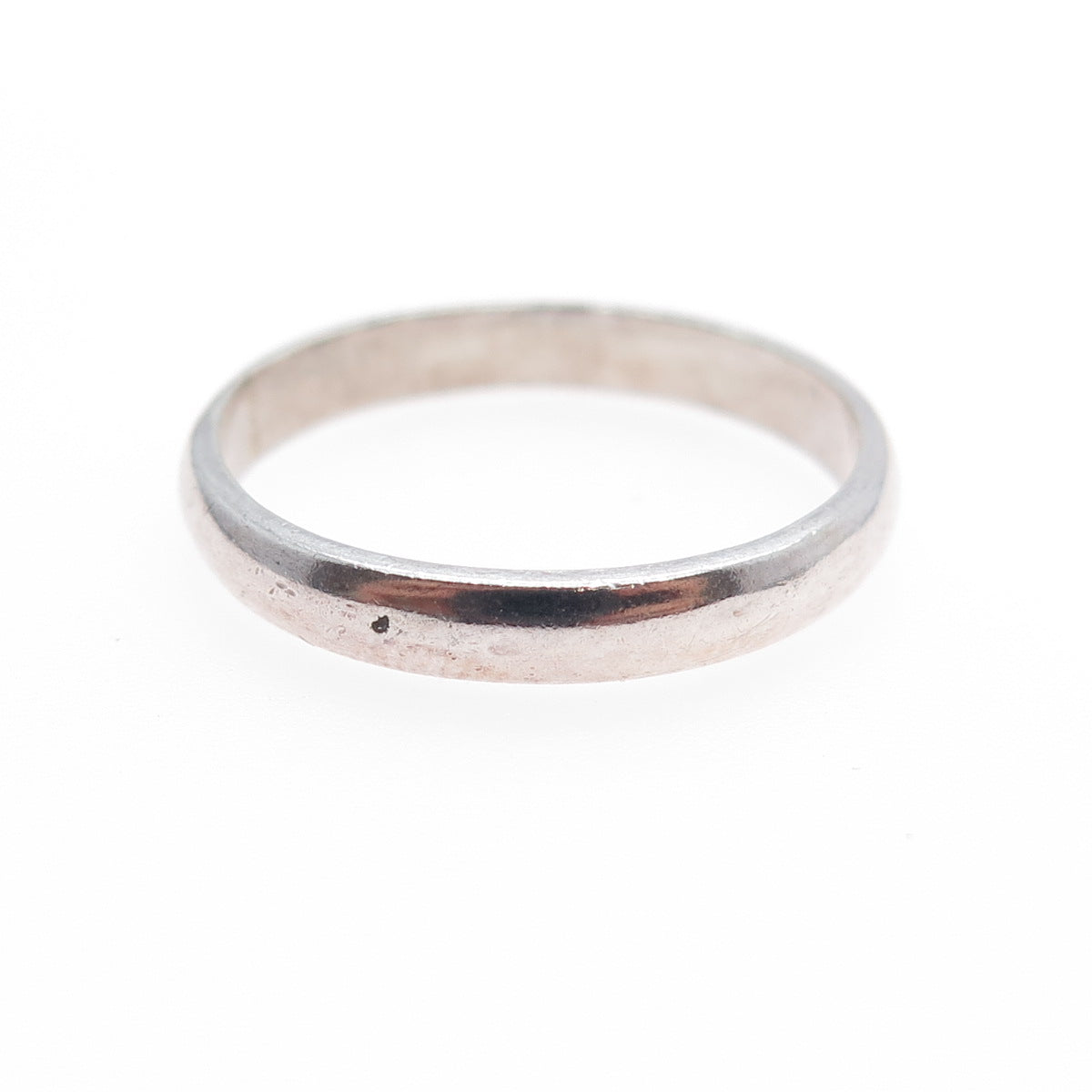 925 Sterling Silver Vintage Classic Wedding Band Ring Size 9.25