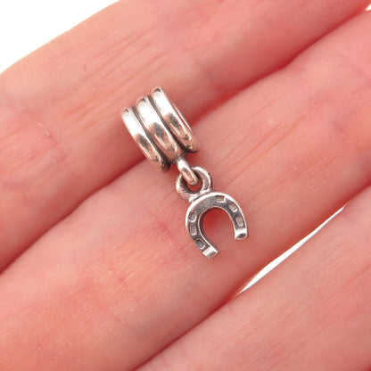 Pandora 925 Sterling Silver Horseshoe Good Luck Dangle Charm