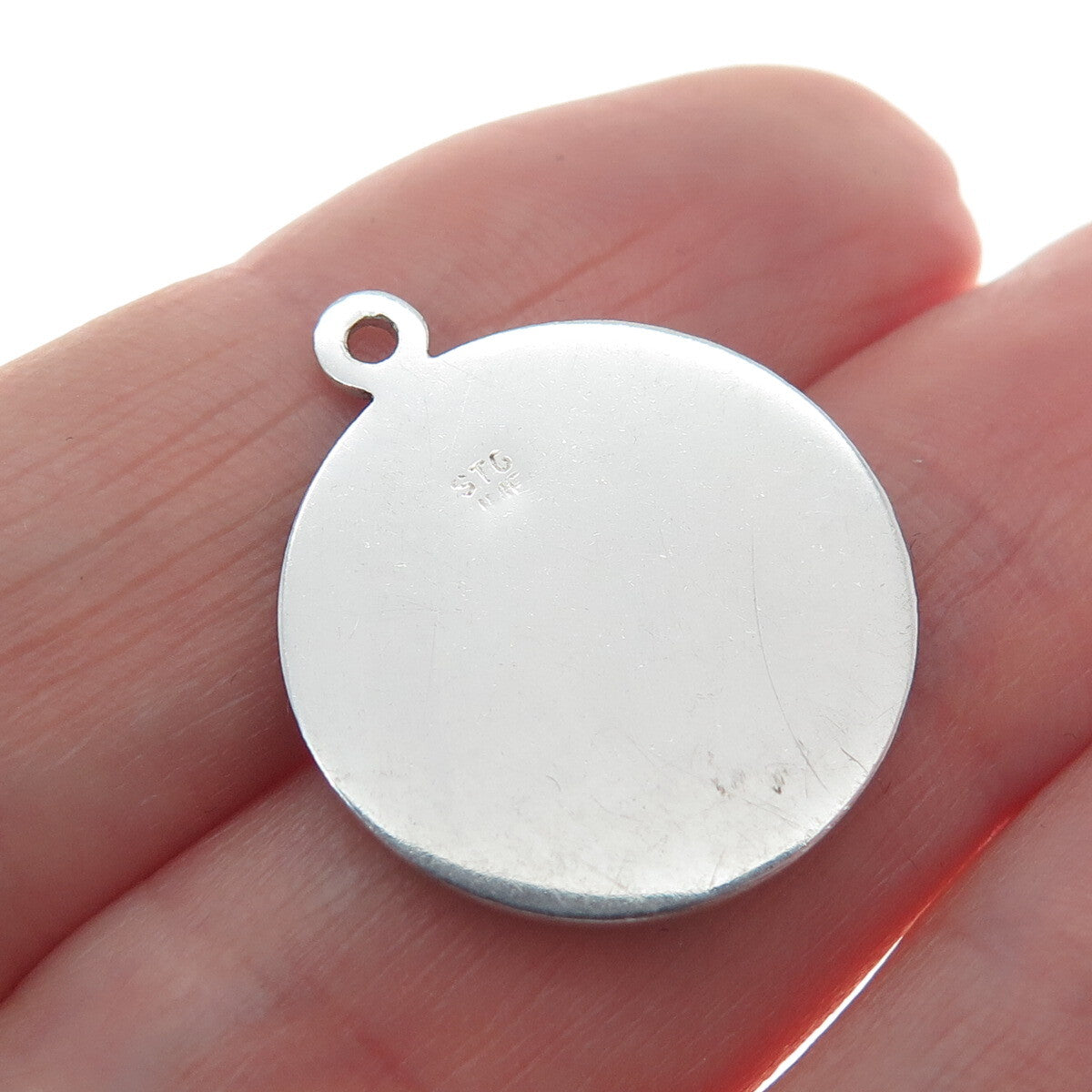 J.M. FISHER 925 Sterling Silver Vintage Bridesmaid Minimalist Charm Pendant