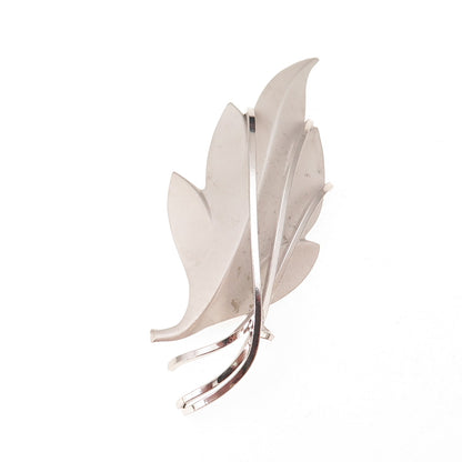 Curtis Curtman 925 Sterling Silver Vintage Modernist Floral Pin Brooch