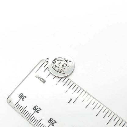 925 Sterling Silver USA Two In Town Dog Charm Pendant