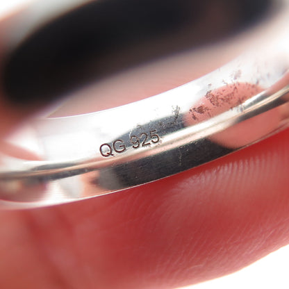 925 Sterling Silver Vintage Classic Wedding Band Ring Size 5.25