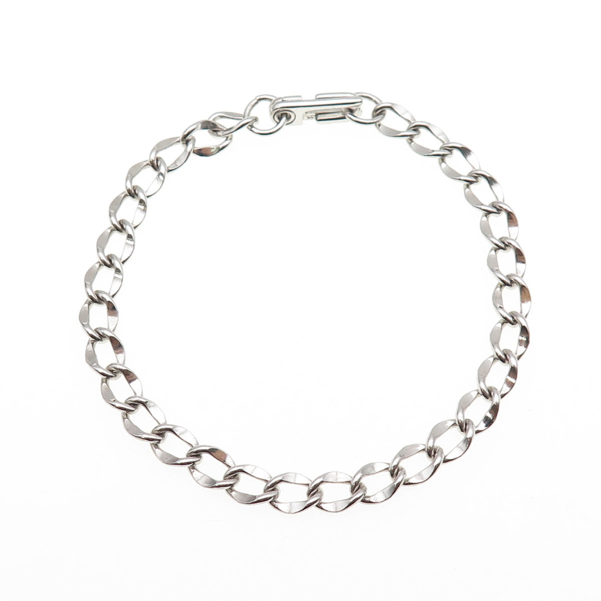 LGB BALFOUR 925 Sterling Silver Vintage Curb Link Bracelet 7"