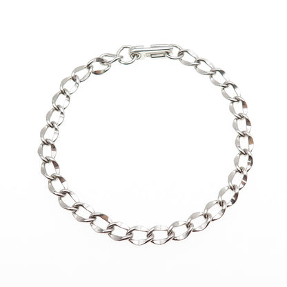 LGB BALFOUR 925 Sterling Silver Vintage Curb Link Bracelet 7"