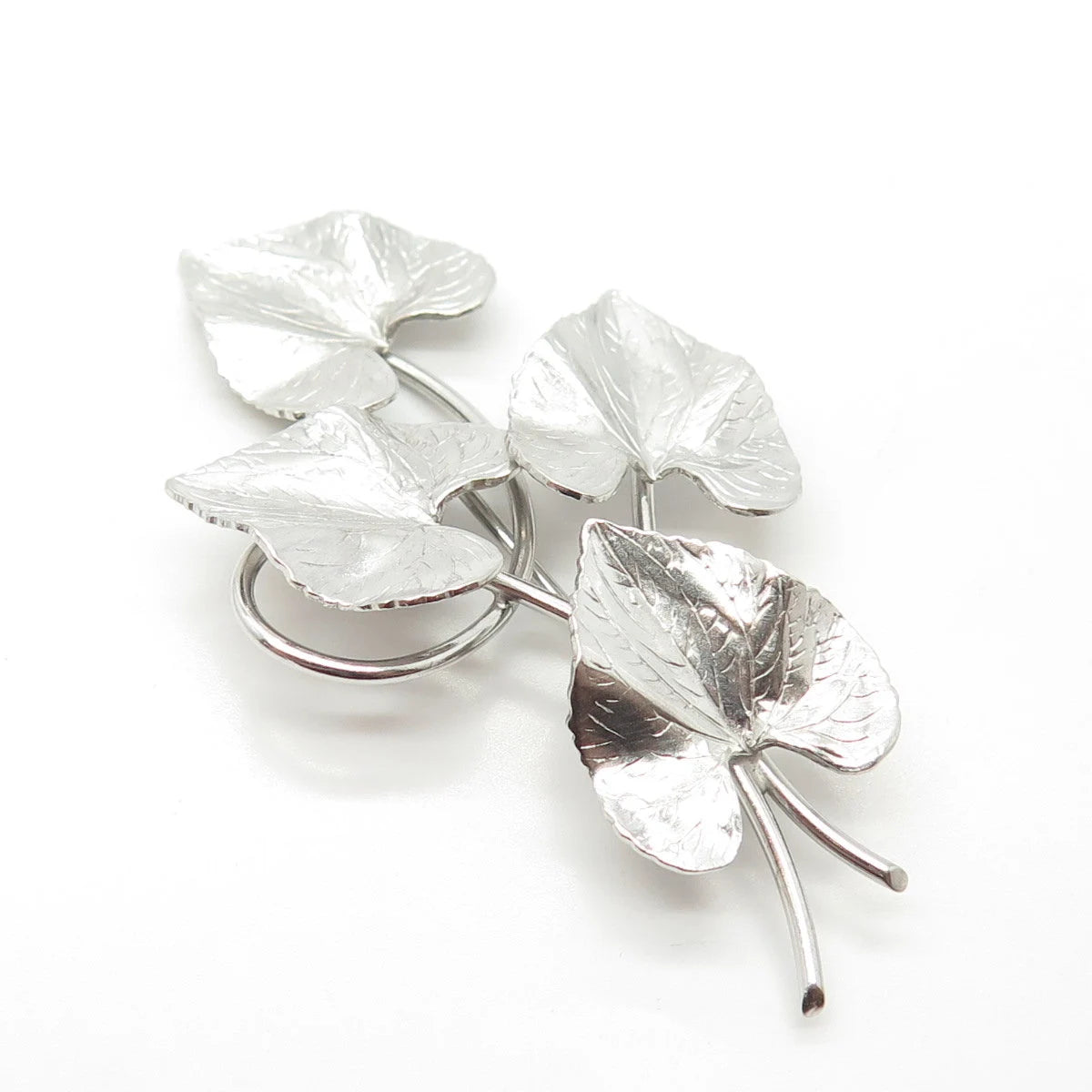 925 Sterling Silver Vintage Carl-Art Lily Floral Pin Brooch