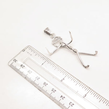 925 Sterling Silver Vintage Mexico Human Pendant