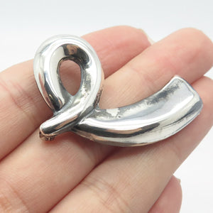 925 Sterling Silver Vintage Mexico Modernist Pin Brooch