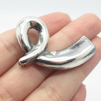 925 Sterling Silver Vintage Mexico Modernist Pin Brooch