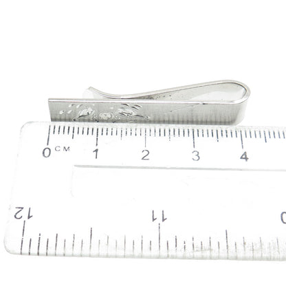 WELLS 925 Sterling Silver Vintage Bowling Tie Clip
