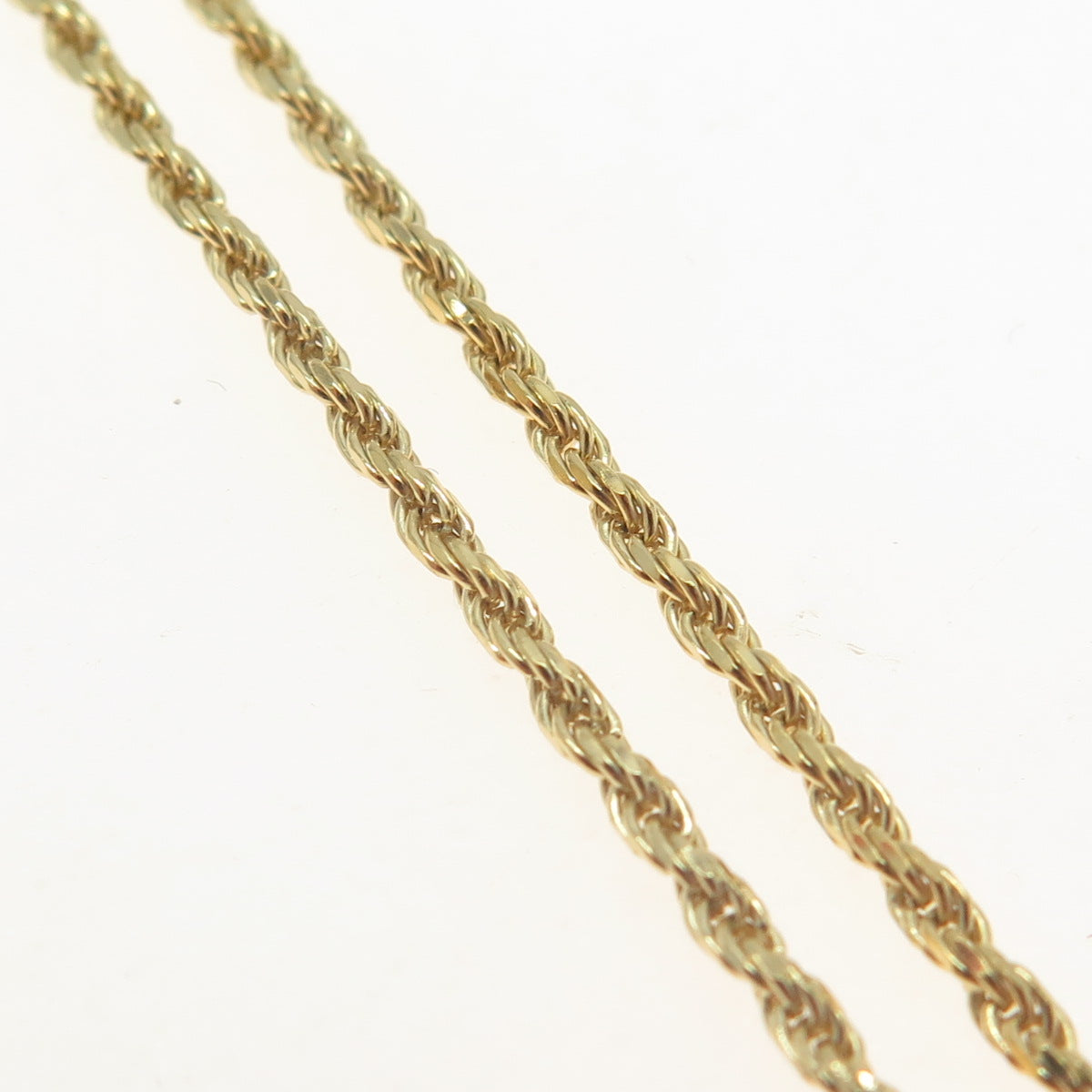 KARIZIA SPA KA 1772 Sterling Silver Gold Plated Italy Rope Chain Necklace 24"