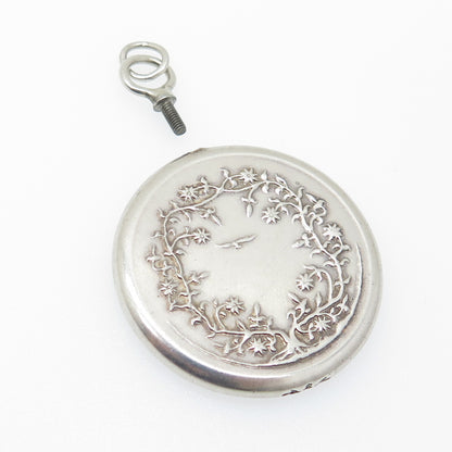 925 Sterling Silver Vintage Tree of Life Eagle Bird Interchangeable Fob