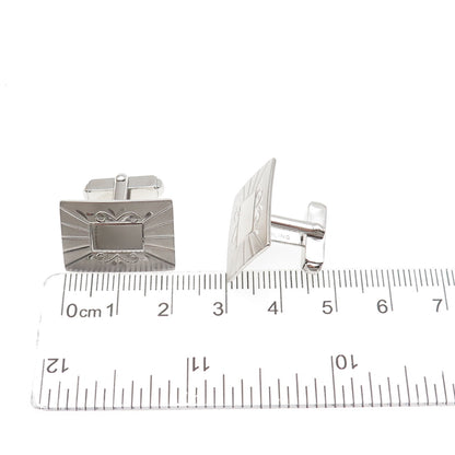 ANSON 925 Sterling Silver Vintage Engraved Cufflinks