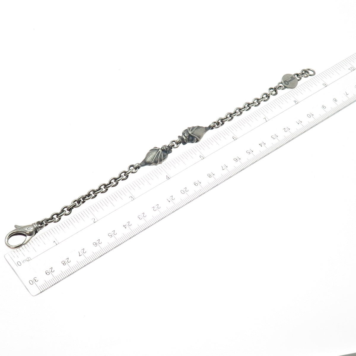 Theo Fennell 925 Sterling Silver Vintage London Bat Oxidized Bracelet 8.25"