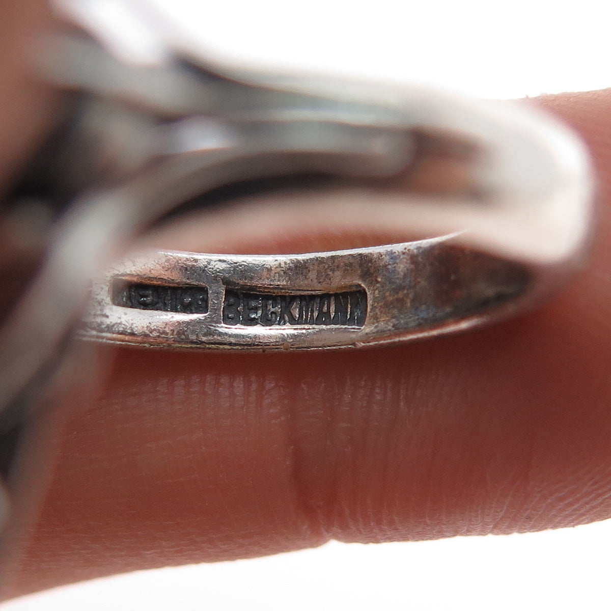 CARMEN BECKMANN 925 Sterling Silver Vintage Mexico Real Opal Ring Size 6.5