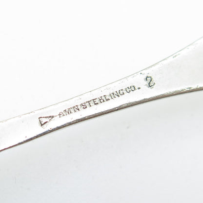 American Sterling Co. 925 Sterling Silver Antique Art Deco Salt & Spices Spoon
