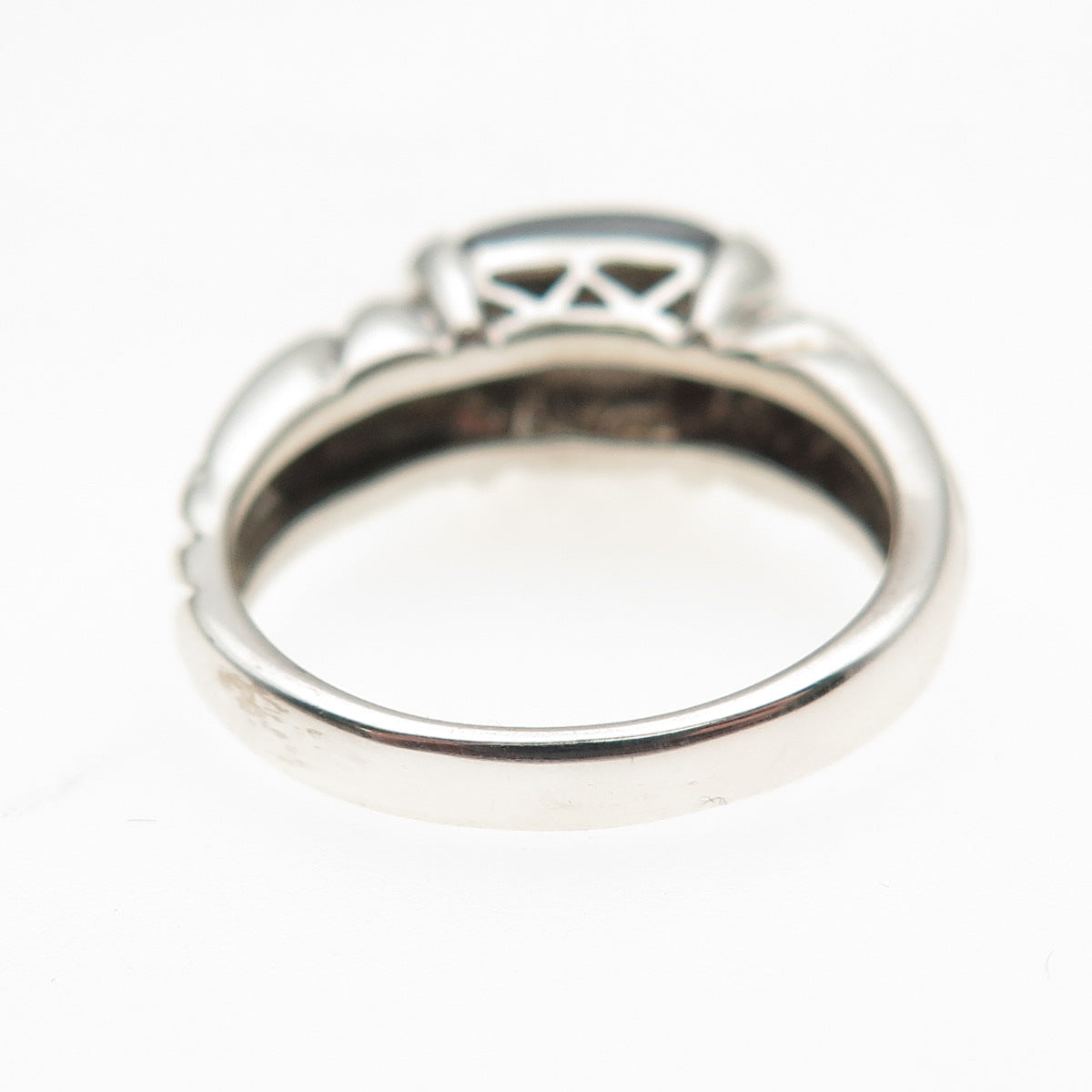 Michelle Albala 925 Sterling Silver Vintage Real Hematite Ring Size 7