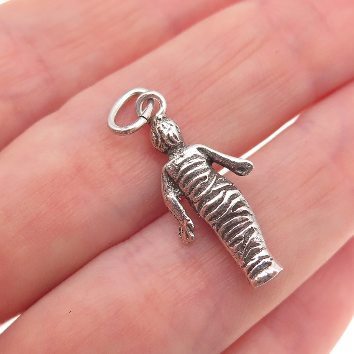 925 Sterling Antique Art Deco Andrea della Robbia Swaddled Child Charm Pendant