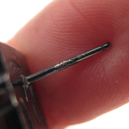 DAC Deborah Armstrong 925 Sterling Silver Vintage Real Pearl Modernist Earrings