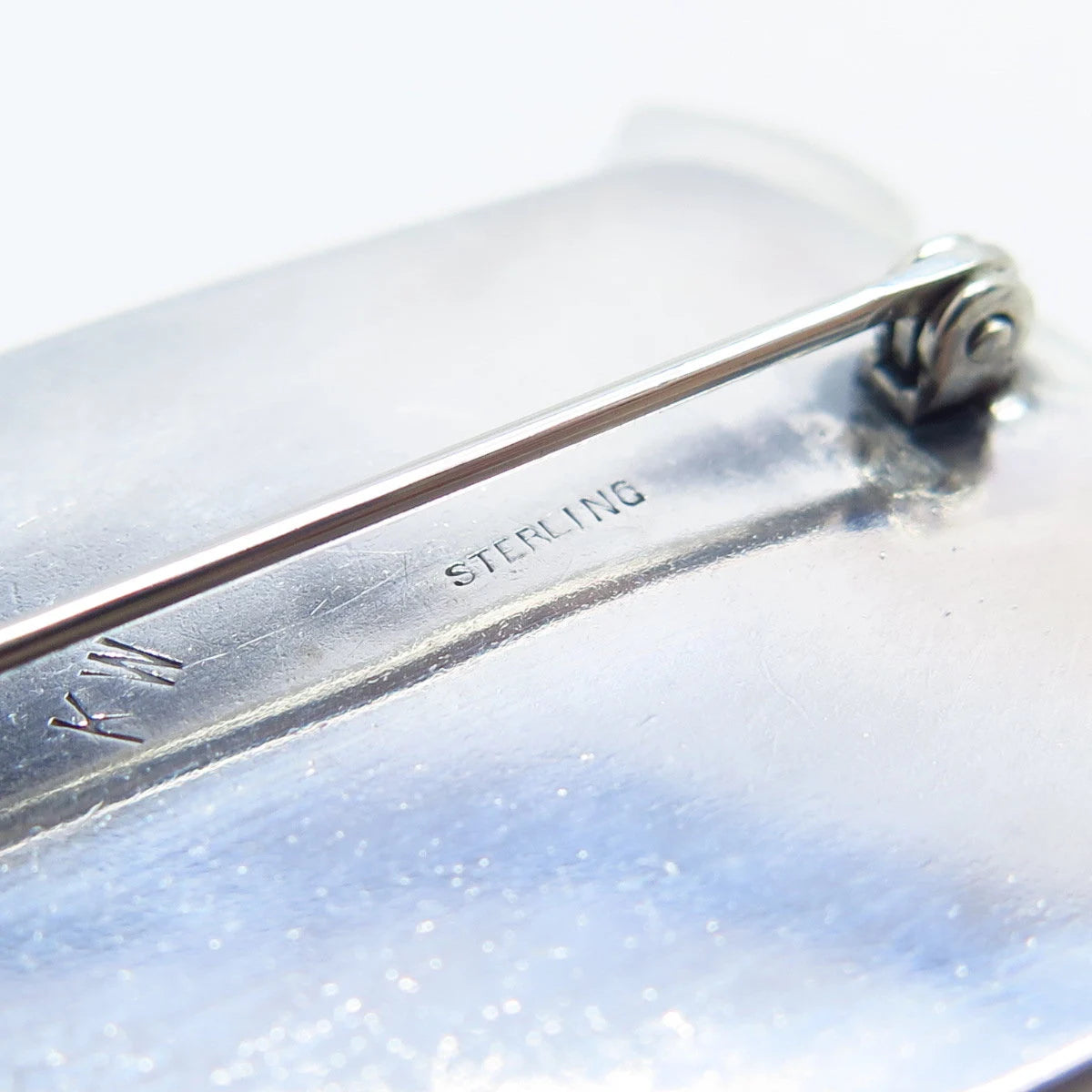 925 Sterling Silver Vintage Hands Pin Brooch