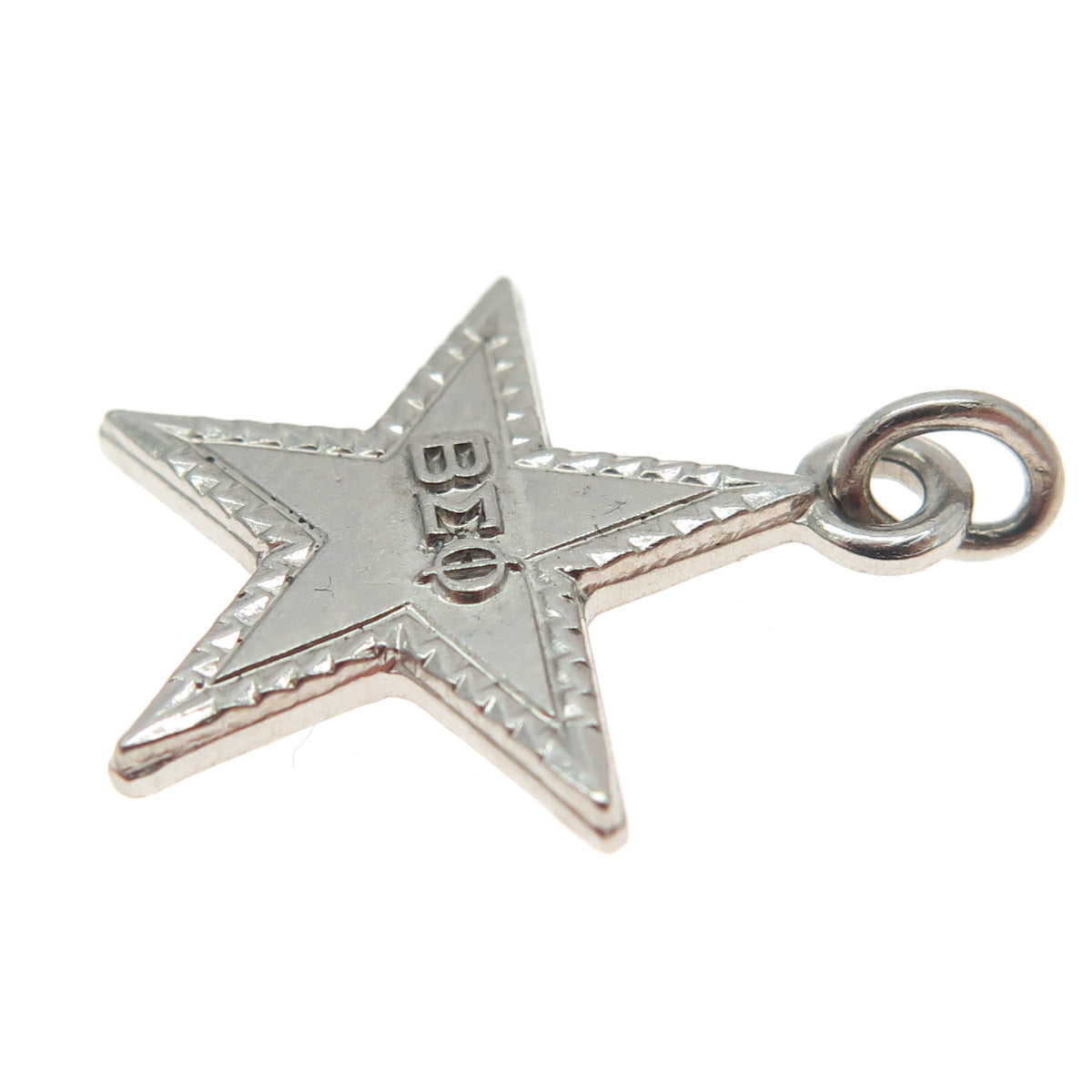 925 Sterling Silver Vintage 1964 Founders Day Beta Sigma Phi Star Charm Pendant