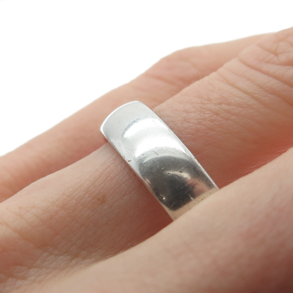 WALDECK JEWELERS Sterling Silver Vintage Classic Wedding Band Ring Size 12.25