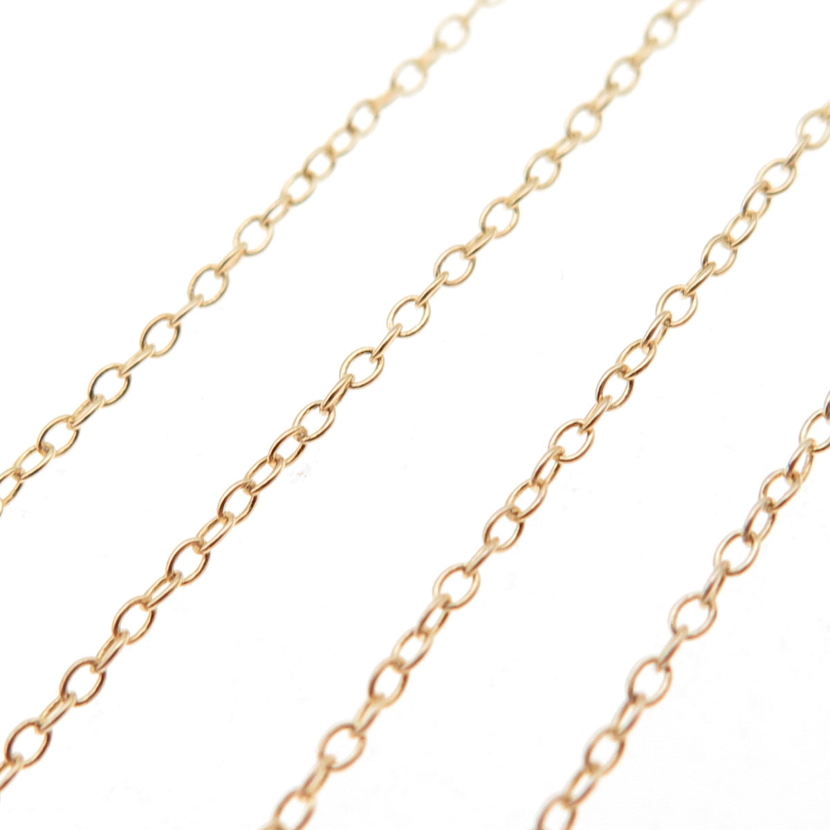 925 Sterling Silver Gold Plated Cable Chain Necklace 20"