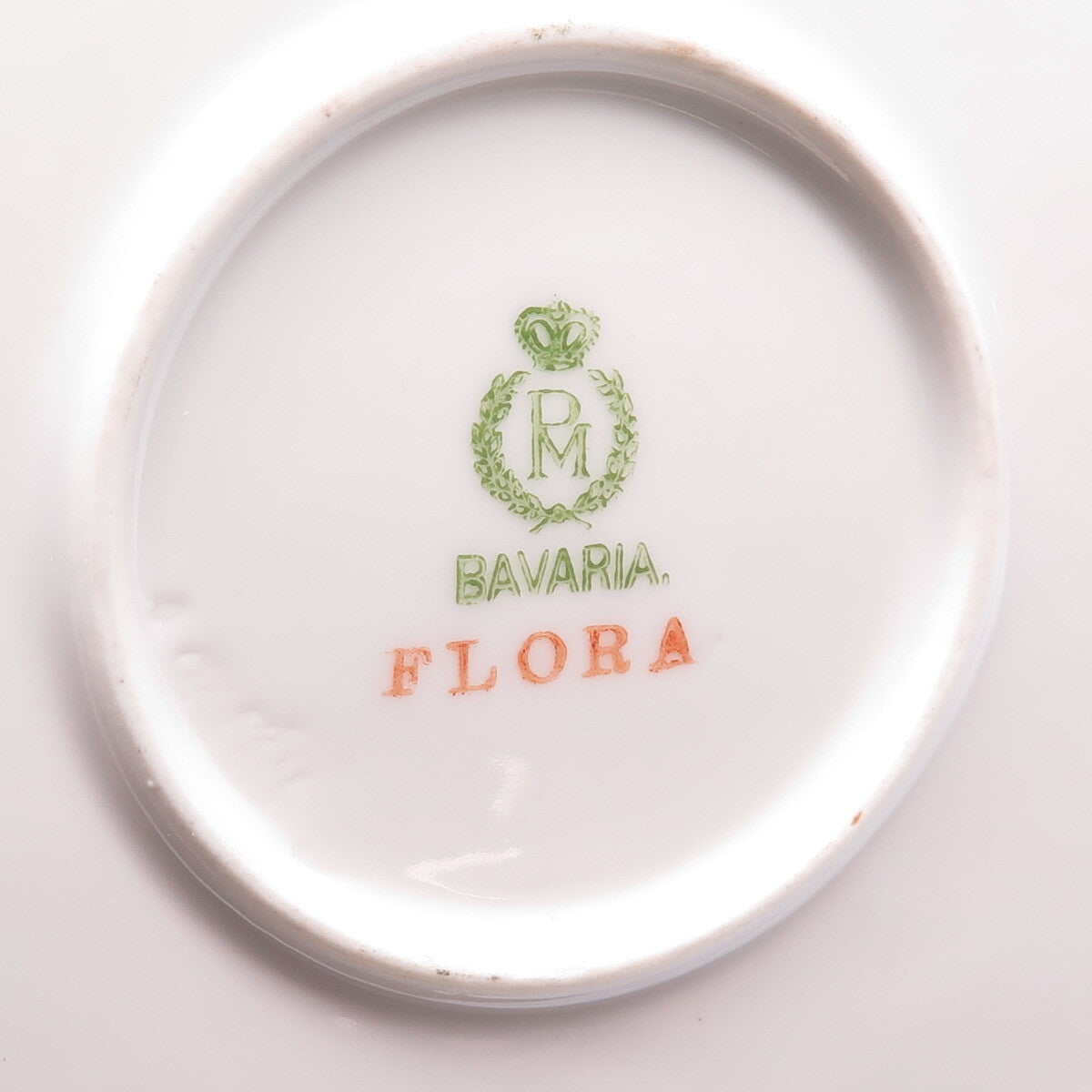 PORZELLANFABRIK MOSCHENDORF Antique Germany Flora Porcelain Cabinet Plate