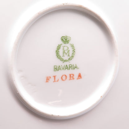 PORZELLANFABRIK MOSCHENDORF Antique Germany Flora Porcelain Cabinet Plate