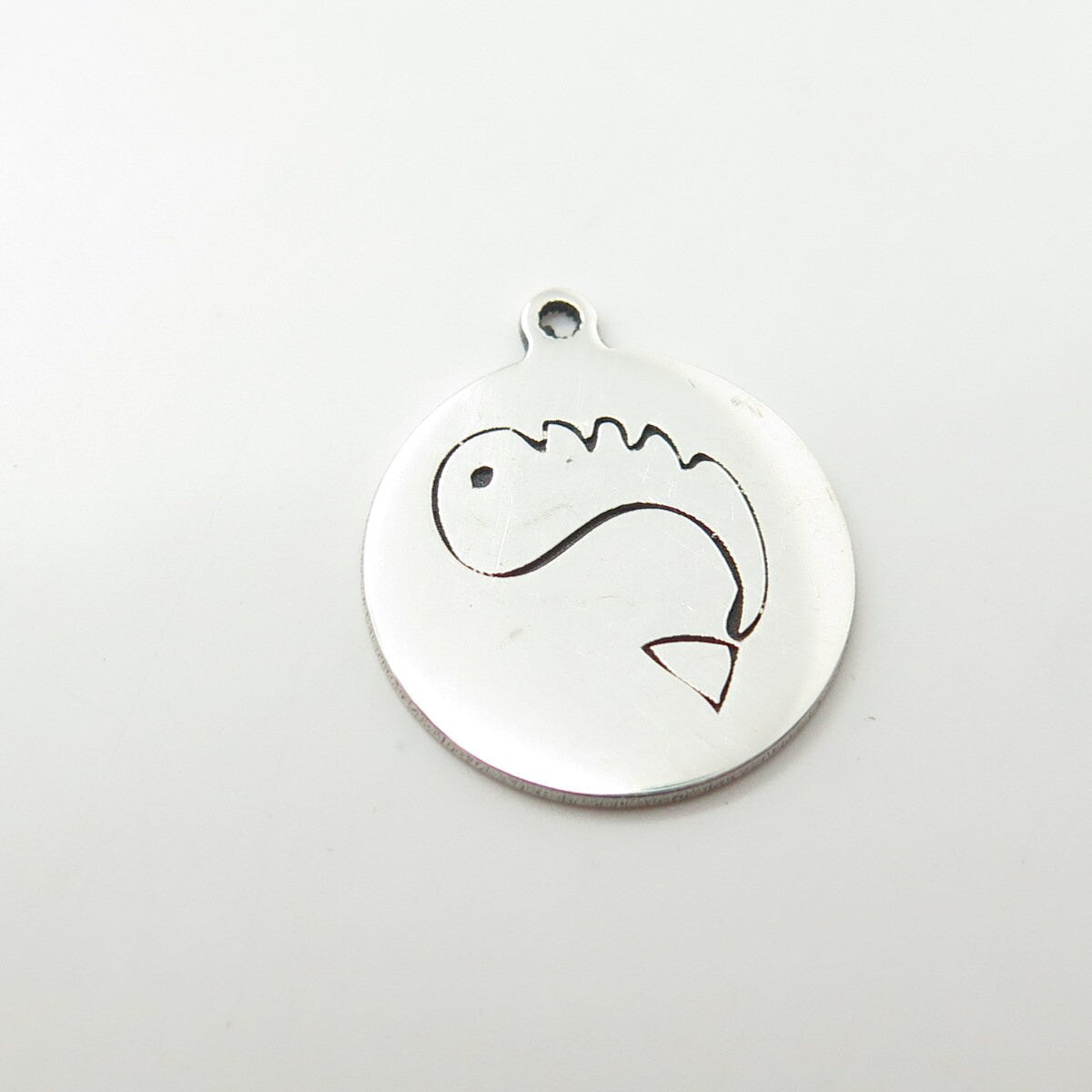 925 Sterling Silver USA Two In Town Whale Charm Pendant