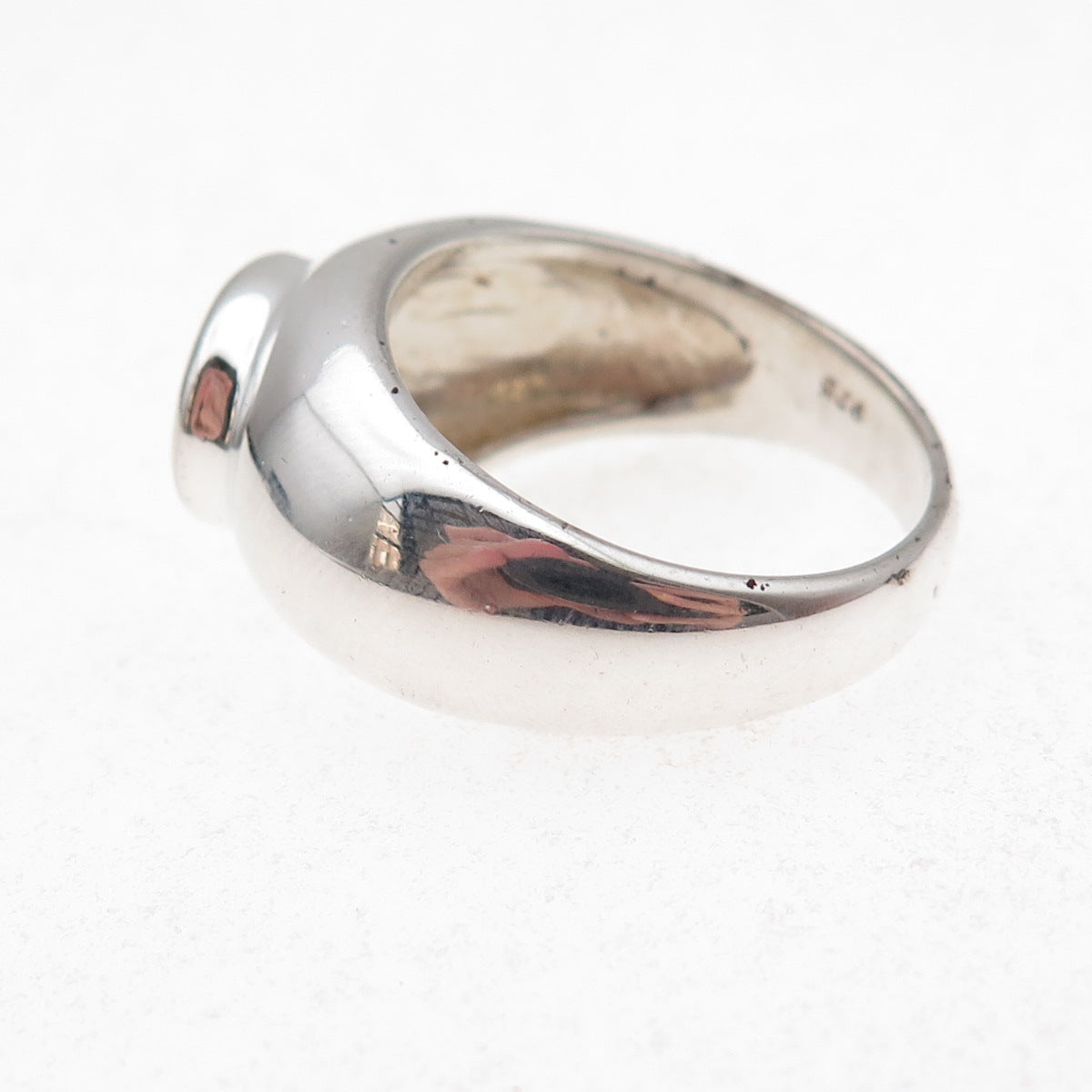 Chapal Zenray 925 Sterling Silver Vintage Real Amethyst Modernist Ring Size 9