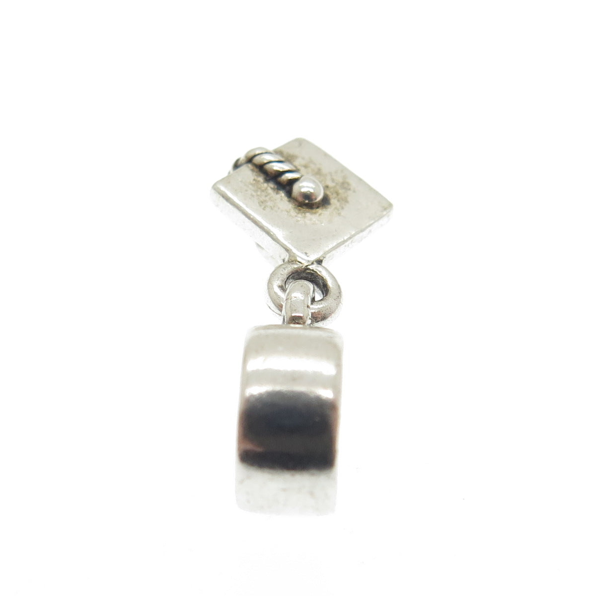 PANDORA 925 Sterling Silver Graduation Cap Dangle Charm