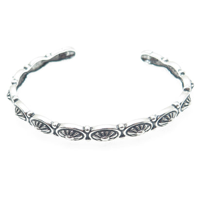 CAROLYN POLLACK AMERICAN WEST Old Pawn Sterling Silver Adjustable Bracelet 7.25"