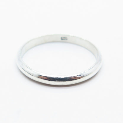 925 Sterling Silver Classic Band Ring Size 12.25