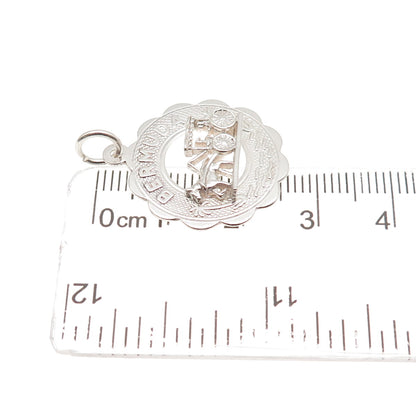 925 Sterling Silver Vintage Bermuda Carriage Charm Pendant