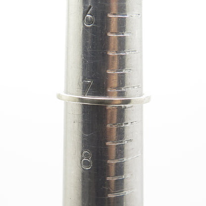 925 Sterling Silver Vintage Round-Cut C Z Engagement Ring Size 7.25