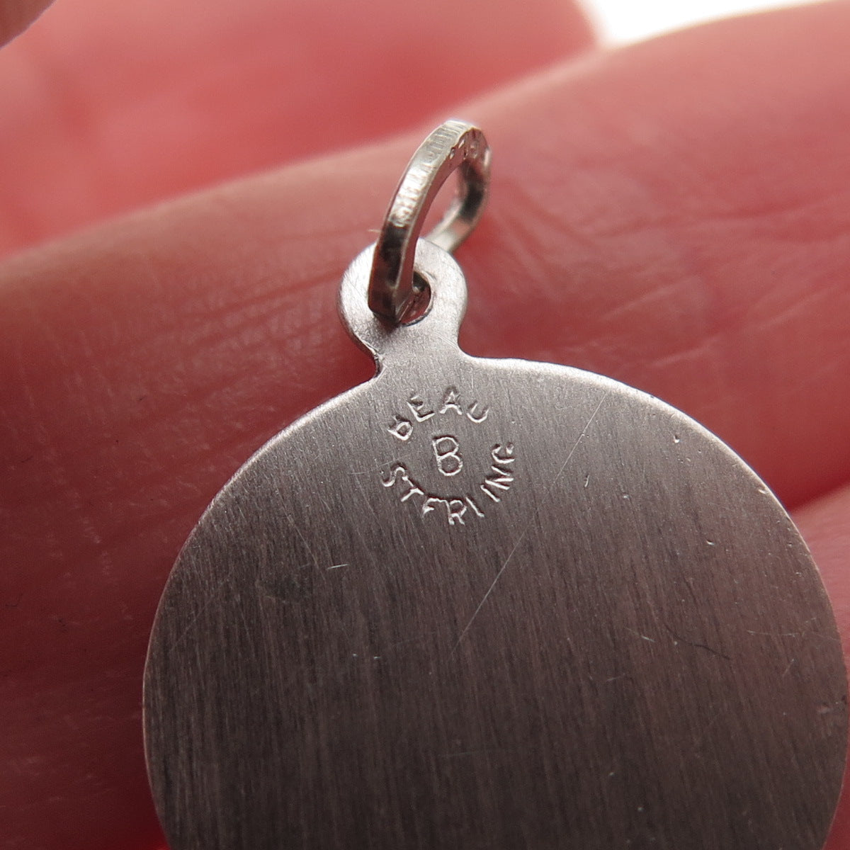 Beau 925 Sterling Silver Vintage Soccer Ball Mini Charm Pendant