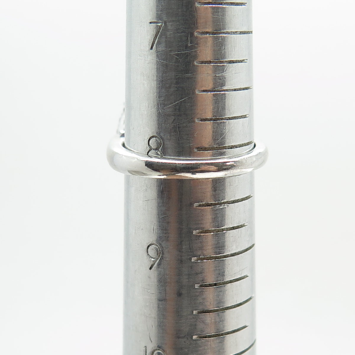 925 Sterling Silver Real Oval-Cut Amethyst & White Topaz Ring Size 8.25