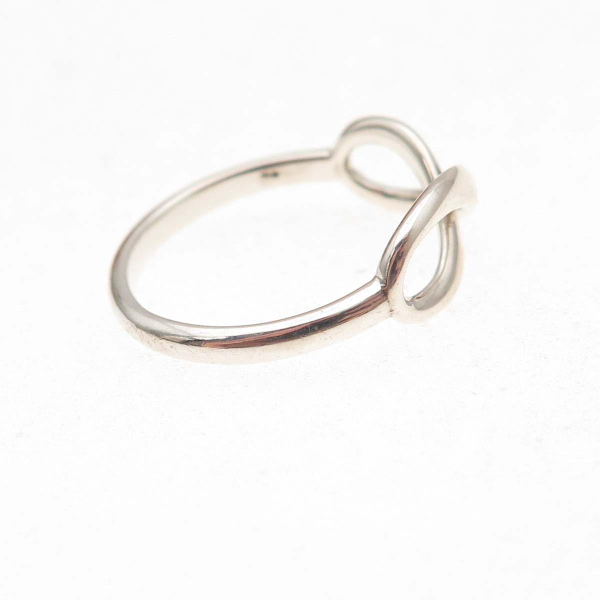 Tiffany & Co. 925 Sterling Silver Vintage Infinity Ring Size 7.25