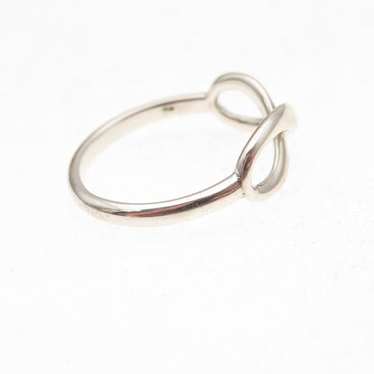 Tiffany & Co. 925 Sterling Silver Vintage Infinity Ring Size 7.25
