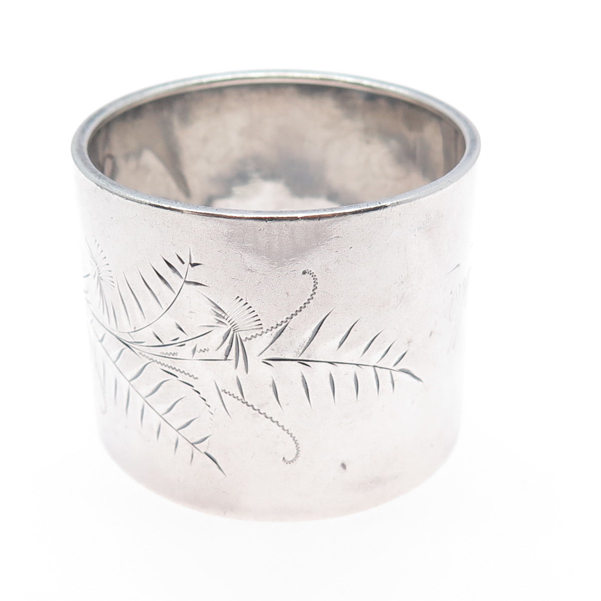 GORHAM 925 Sterling Silver Antique Victorian Engraved Napkin Ring Holder #880